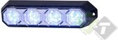 Stroboscooplamp, Waarschuwingslamp LED, BLAUW, 12 tot 24 Volt, Horpol