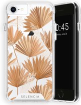 Selencia Hoesje Geschikt voor iPhone SE (2022) / SE (2020) / 8 / 7 / 6s / 6 Hoesje - Selencia Zarya Fashion Extra Beschermende Backcover - goud