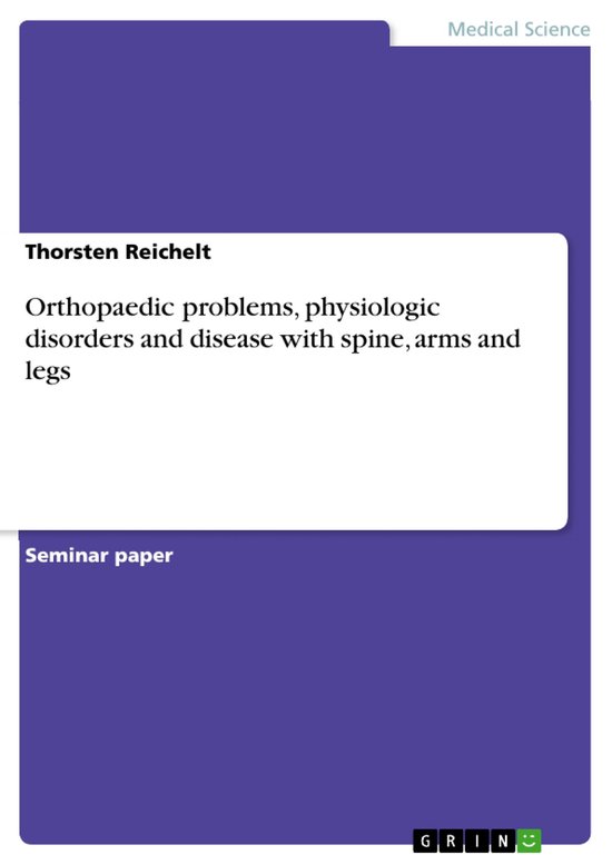 Orthopaedic problems, physiologic disorders and disease with ... - cover