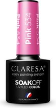 Claresa UV/LED Hybrid Gel Nagellak Roze #534 - 5ml.