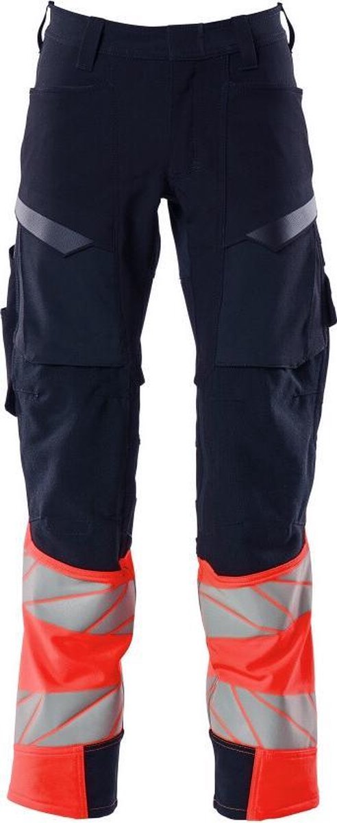 Mascot Accelerate Safe Broek Met Kniezakken 19179 - Mannen - Navy/Rood - 58