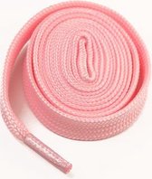 Feterz | Sneakerveters | Platte roze schoenveter | 100cm | 10 mm breed