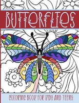 Butterflies Coloring Book For Kids And Teens