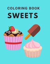 Sweets Coloring Book