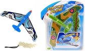 Toi Toys Wegschiet vliegtuig op kaart (1 stuk) assorti