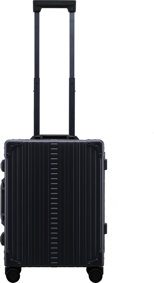 Aleon handbagage koffer - 21 inch - onyz zwart - aluminium koffer