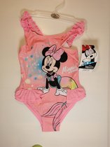 Disney Minnie Mouse Minnie Mermaid Badpak Roze met ruches maat 128/7jaar