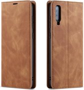 Samsung Galaxy A70 Bookcase | Bruin | Pasjeshouder | Portemonnee hoesje