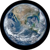 Blue Marble 2012 Planet Earth (aarde) - Foto op Behangcirkel - ⌀ 150 cm