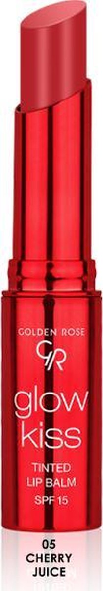 Golden Rose Glow Kiss Tinted Lip Balm CHERRY JUICE NO: 05 Met Hyaluronzuur, vitamine E en SPF15