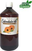 Calendula olie 1000 ml - Biologisch - 100% puur - Huid olie - Pure Naturals