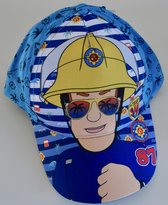 Pet/cap van Brandweerman Sam maat 52 - blauw