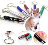 Sleutelhanger 2in1 laserpen + LED Light Led Laser Pointer - Zwart