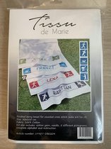 Tissu de Marie - Sporthanddoek- borduurpakket - 100% katoen - 50x100cm