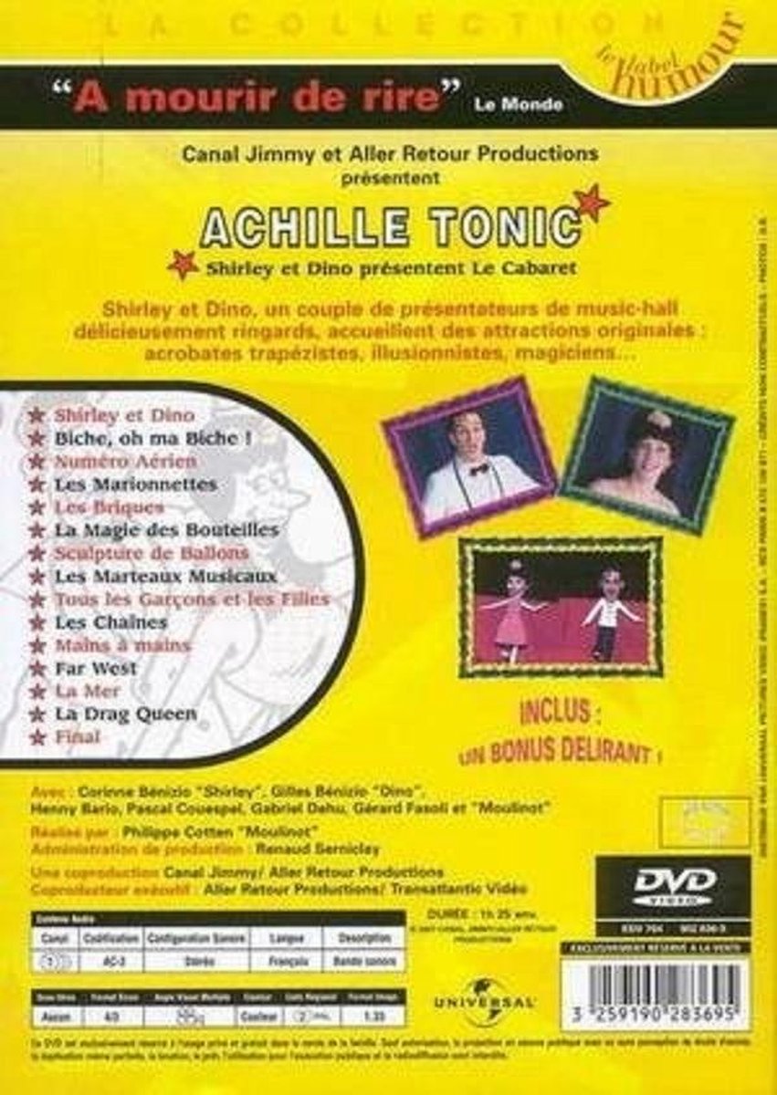 Shirley & Dino Achille Tonic le Cabaret (import niet nederlands ondertiteld)