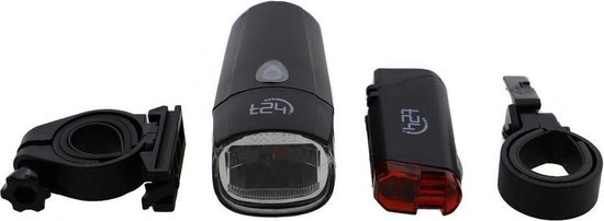 t24 - fietsverlichting - spatwaterdicht - fietslampenset - koplamp - achterlamp — afbeelding 4