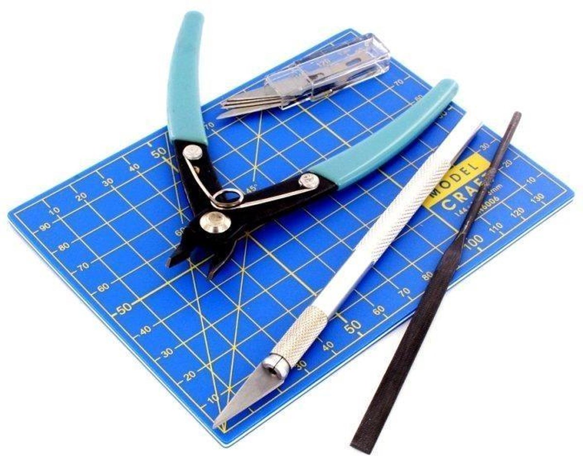 Model Craft Modelbouwpakket - PTK1009 9-delige Plastic Modelleergereedschap Gereedschap - ModelCraft - Modelbouw
