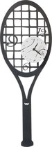 Arti - Mestieri - klok - metalen - wandklok - tennis - racket - zwart