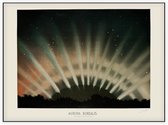 Aurora Borealis, Étienne Léopold Trouvelot - Foto op Akoestisch paneel - 160 x 120 cm