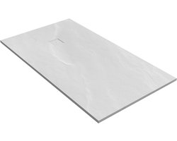 Douchebak Sanitop Just Creating Relievo Crag 100x180 cm Mat Wit