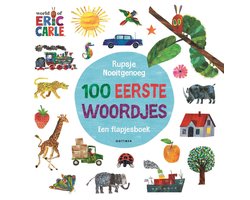 Omslag van Rupsje Nooitgenoeg 100 eerste woordjes
