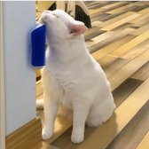 kattenborstel- Haarverwijdering Borstel- Kam Honden Katten -Massage Borstel-Kat Speelgoed Plastic Blauw