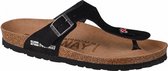 Geographical Norway Sandalias Esclavas Bios GNW20408-01, Vrouwen, Zwart, teenslippers, maat: 41 EU