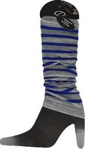 Beenwarmer ASHLEY - Blauw / Grijs - Polyester - One Size
