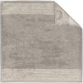 Cawö Keukenset - 1 x Theedoek, 1 x Handdoek - Grijs - Two-Tone