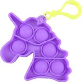 Pop it sleutelhanger | goedkoop | fidget toys | unicorn - paars