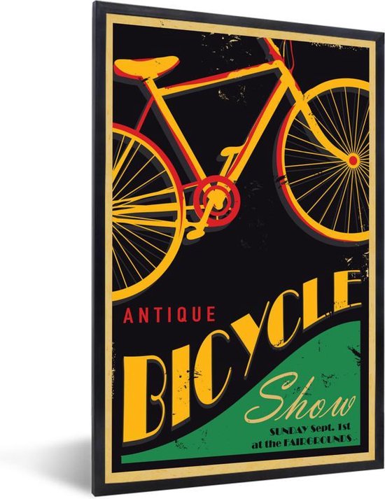 incl. - Vintage fiets - 20x30 cm Posterlijst | bol.com
