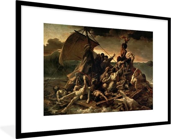 Fotolijst incl. Poster - Het vlot van Medusa - Schilderij van Theodore