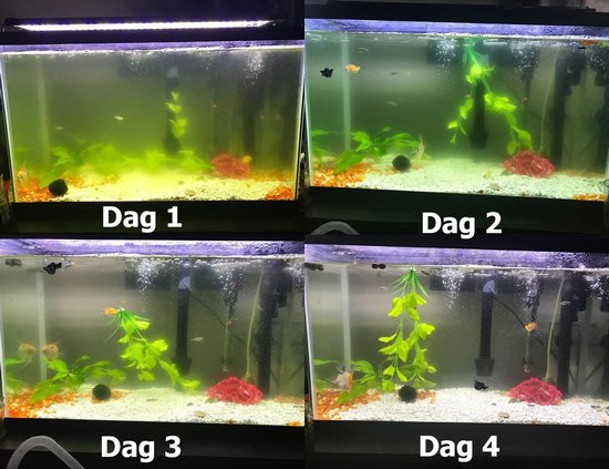 Donkersstuff - Aquarium Filter - Aquariumfilter - UV filter - Aquarium Pomp - Aquarium Luchtpomp - Zwart met Groen - Donkersstuff