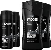 Bol.com Axe Black Bodyspray Deodorant & Douchegel - 2 x Bodyspray + 2 x Douchegel - Voordeelverpakking aanbieding