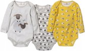 Lily & Jack - 3 Longsleeve Rompers - Easter - Pasen - Mt 62