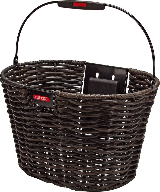 KlickFix Reisenthel Bikebasket Fietsmand, Fleur Zwart, 26 x 35 28 cm EU