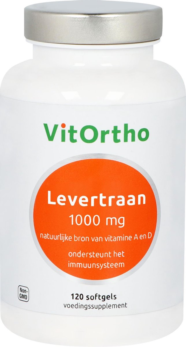 Bol.com VitOrtho Levertraan 1000 mg 120 Softgels aanbieding