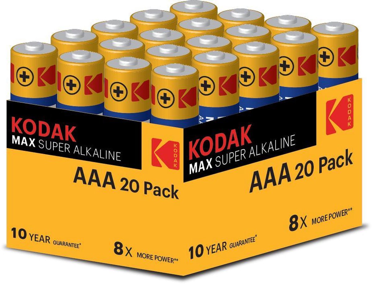 Kodak Pile Xtralife Alcaline 9 volts lot de Pièces // 2 Batteries