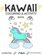 Kawaii Coloring And Activity Book