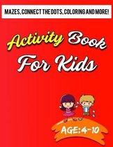 Activity Book for Kids 4-10