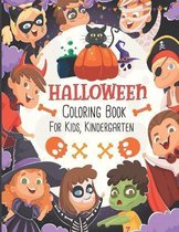 Halloween Coloring Book For Kids, Kindergarten