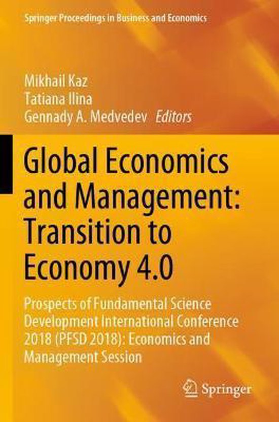 Global Economics and Management Transition to Economy 4 0 - cover