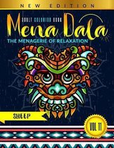 Adult Coloring Book Series MENADALA (Vol: 11 SHEEP VERSION) The Menagerie of Relaxation