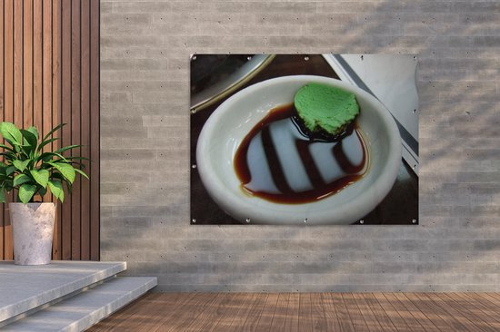 Affiche jardin - Un coin de wasabi à la sauce soja fermentée - 160x120 cm - XXL