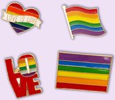 LGBTQ Pin Brooche | Pride Love is Love Regenboog Flag Emaille Pins Kledingspeld Thema Accessoires Button