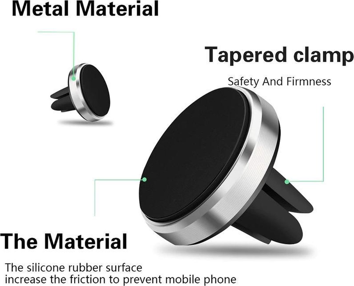 2021 nieuwste magnetische telefoon houder voor in de auto-anti slip- stevig en veilig- siliconen rubber- compact
