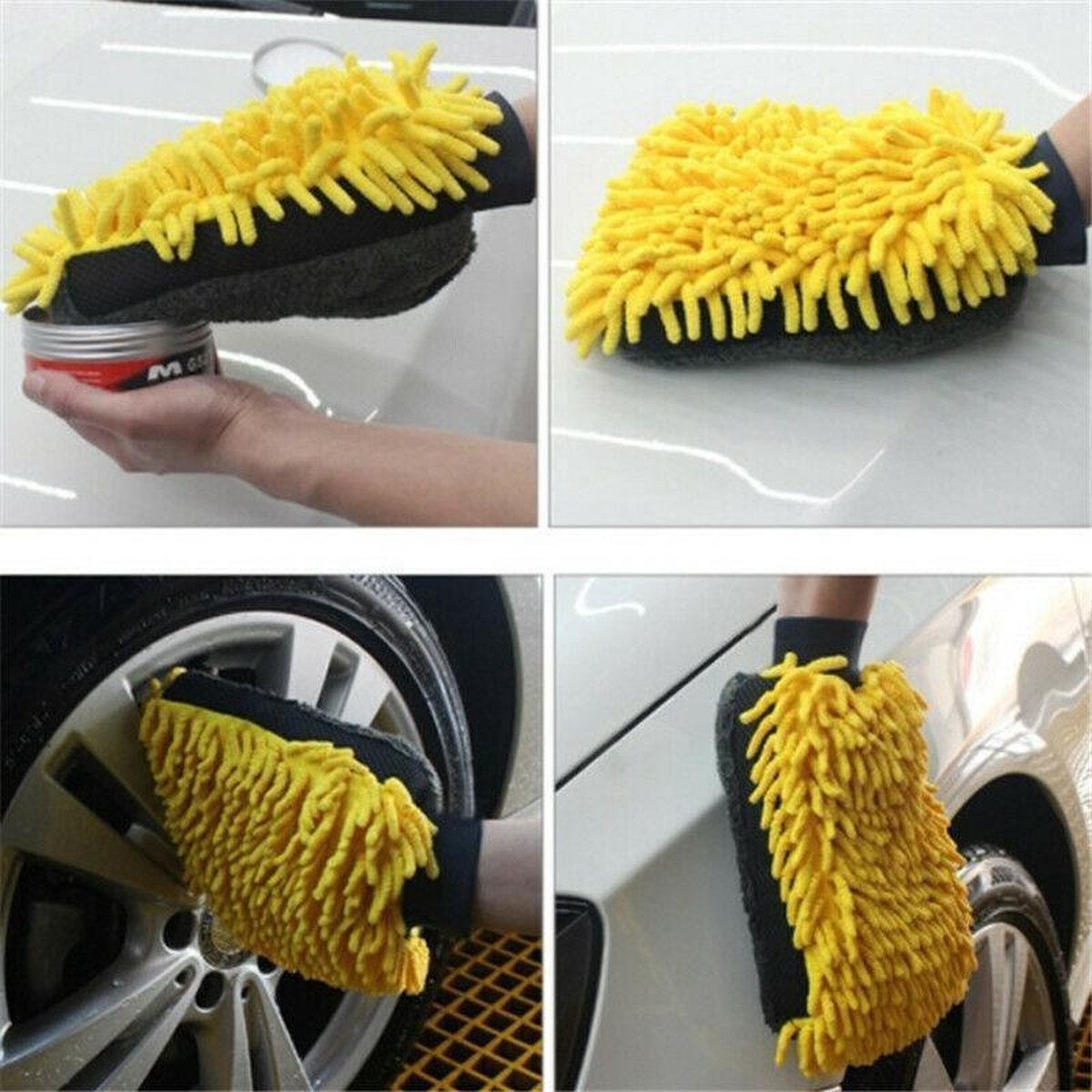 Goedkoopste Auto Washandschoenen-Schoonmaak Handschoen-Reinigingshandschoenen voor auto-Microvezel Washandschoen-Wassen & Schoonmaken-Microvezeldoek -Auto Wassen Cleaning-Dubbelzijdige Microvezel Handschoen