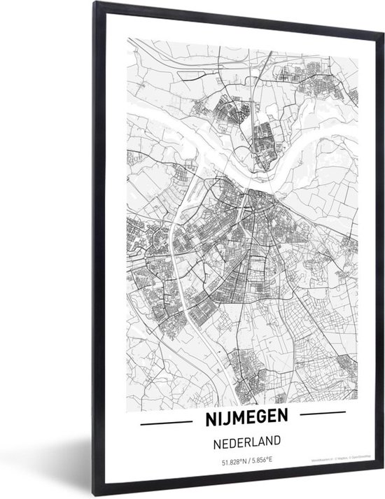 Poster - Stadskaart Nijmegen - Plattegrond