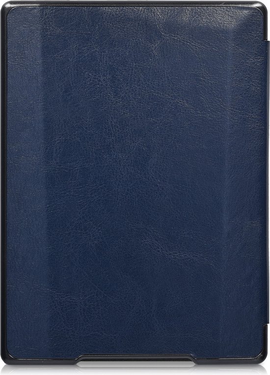 kwmobile e-reader hoesje geschikt voor Kobo Aura H2O Edition 1 hoes - E reader flip case met magnetische sluiting - Ereader cover in donkerblauw van Merkloos — afbeelding 3