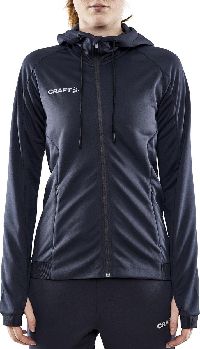 Craft Craft Evolve Hooded Sportvest - Maat L  - Vrouwen - donkergrijs